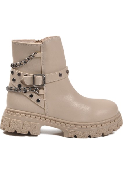 Bej Içi Polarlı Kaymaz Kız Çocuk Bot Dante F