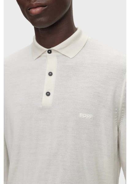 Yünlü Regular Fit Düğmeli Polo Yaka Kazak Erkek Polo Yaka Kazak 50476357 131 fiyatları