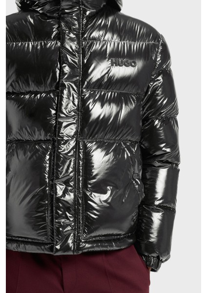 Kapitoneli Regular Fit Kapüşonlu Yaka Şişme Parlak Mont Erkek Mont 50549355 001 indirimleri