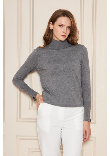 Kolu Çıtçıtlı Balıkçı Yaka Kazak 1050 fiyatları