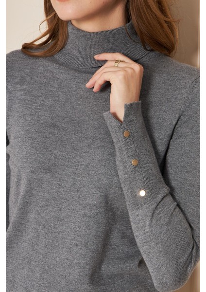 Kolu Çıtçıtlı Balıkçı Yaka Kazak 1050 fırsatları