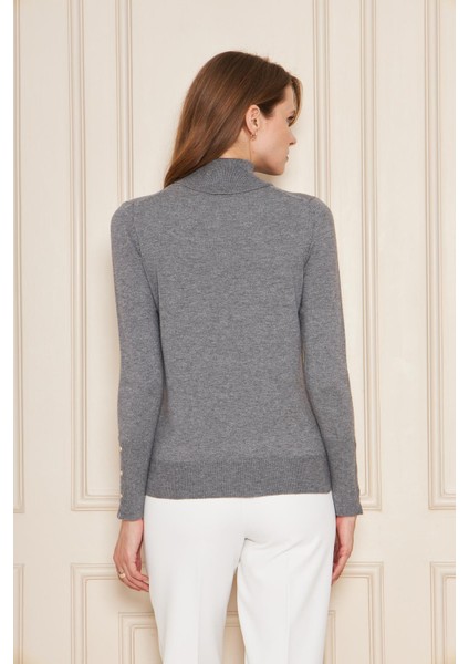 Kolu Çıtçıtlı Balıkçı Yaka Kazak 1050 indirimleri