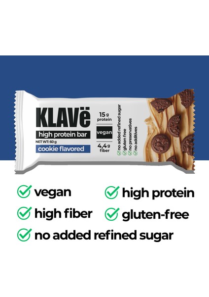 Yüksek Protein Bar Kutusu Kurabiye Aromalı - 60 g x 6 Adet modelleri