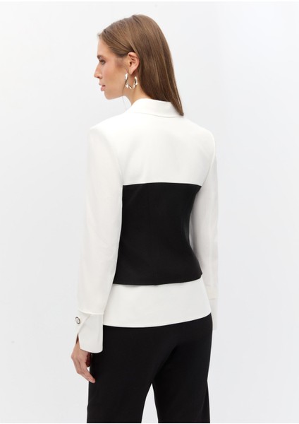 Büstiyer Detaylı Blazer Takım indirimleri