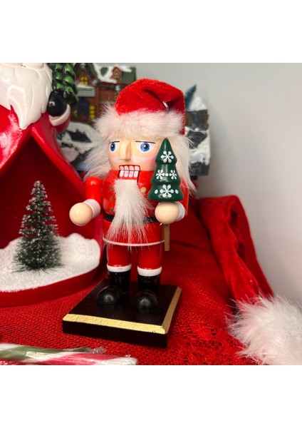 Yılbaşı Temalı Renkli Fındıkkıran Kurşun Asker 16 Cm, Neşe ve Sürpriz Dolu Dekorasyon