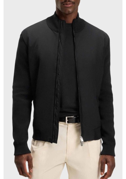 Logolu Pamuklu Regular Fit Dik Yaka Yumuşak Dokulu Ceket Erkek Ceket 50543135 001