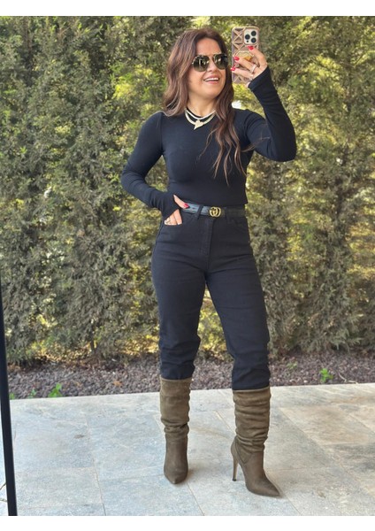 Kesik Paça Siyah Jean fırsatları