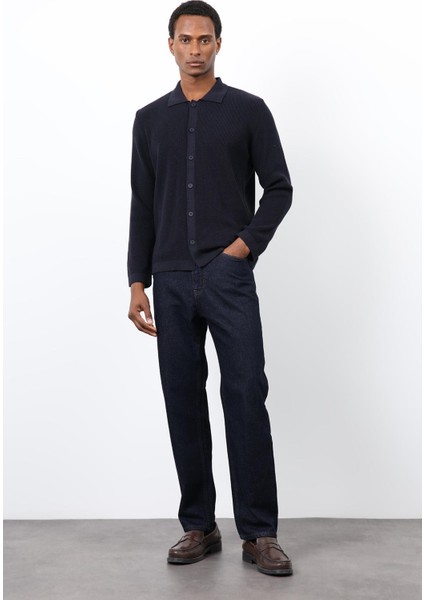 Lacivert Ince Örgü Triko Erkek Hırka fiyatları