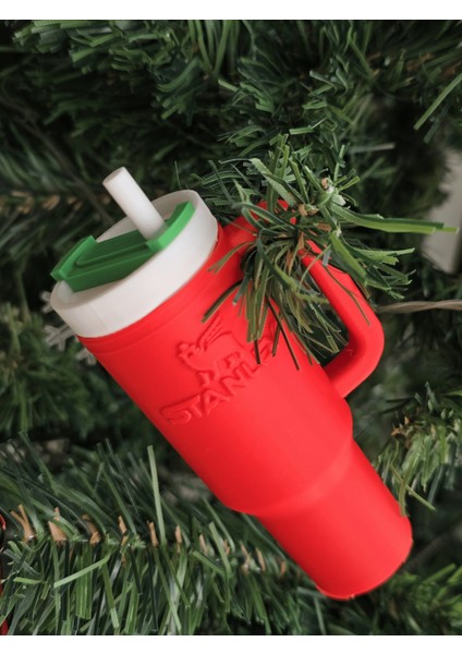 Yılbaşı Termos Kupa Seti, Kırmızı ve Yeşil Renkli, 2 Parça modelleri