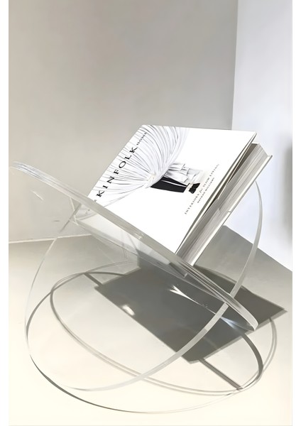 Akrilik Dergilik, 5 mm Dayanıklı Pleksi, 40X40 Cm, Modern Dekoratif Stand Kitaplık fiyatları
