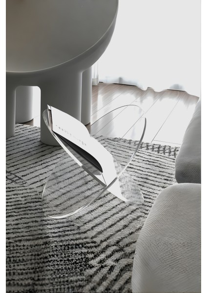 Akrilik Dergilik, 5 mm Dayanıklı Pleksi, 40X40 Cm, Modern Dekoratif Stand Kitaplık indirimleri