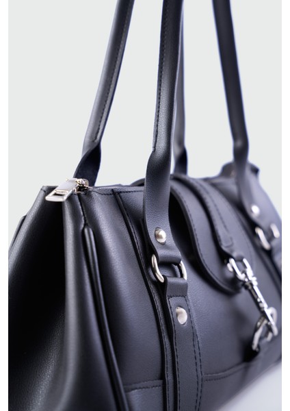 Noa Vintage Baget Çanta Siyah indirimleri