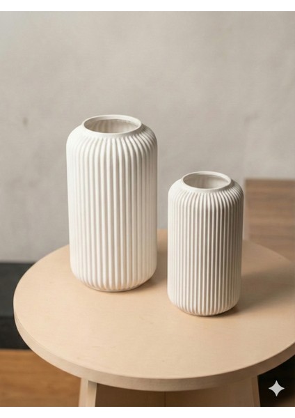 Modern 2'li Set Dekoratif Vazo Ev Dekorasyon 3D Tasarım modelleri