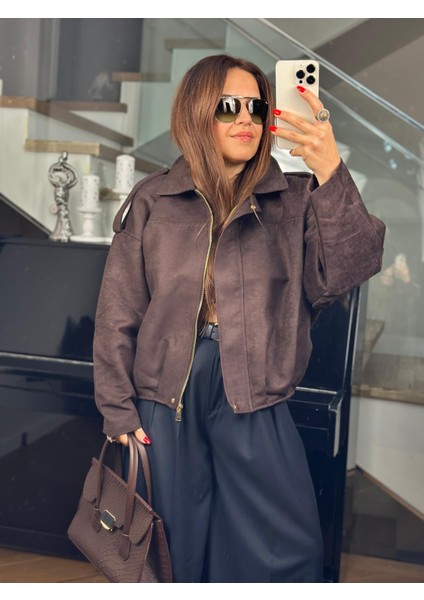 Kahverengi Süet Ceket fırsatları