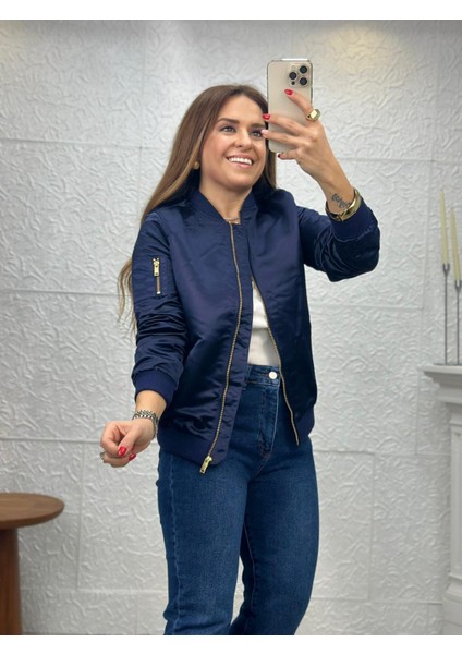 Lacivert Ms Bomber Ceket modelleri