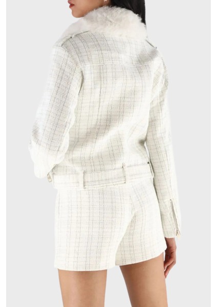 Sandra Regular Fit Yumuşak Tüy Detaylı Yaka Fermuarlı Ceket W5BL16W2382 Bayan Ceket W5BL16 W2382 F0YK modelleri