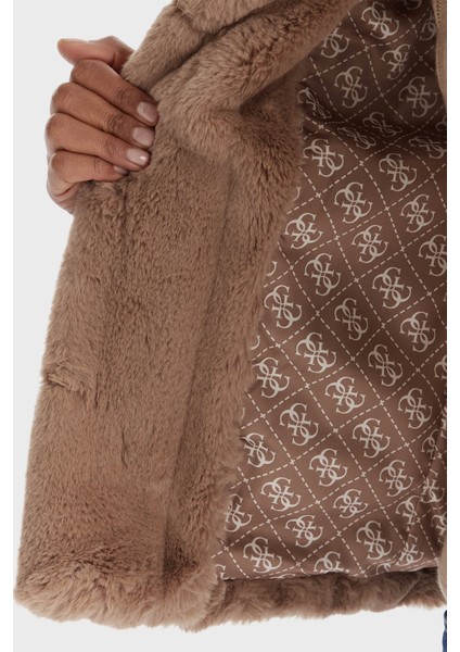 New Shophy Regular Fit Şal Yaka Cepli Suni Kürk Mont W0BL0NWDCH0 Bayan Mont W0BL0N Wdch0 A106