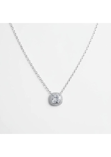 925 Silver Zarif Baget Tektaşlı Zarif Minimal Kolye