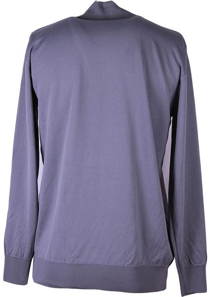 Yarım Fermuarlı Gri Erkek Kazak ALP01 modelleri