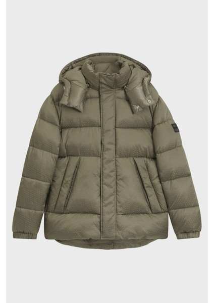 Kapitoneli Regular Fit Çıkarılabilir Kapüşonlu Su Itici Şişme Mont Erkek Mont 50548727 245