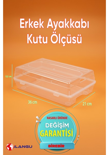 20 Adet Şeffaf Erkek Ayakkabı Saklama Kutusu-Hava Kanallı-Ayakkabı Düzenleyici modelleri