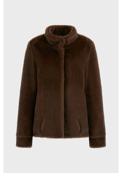 Luna Regular Fit Dik Yaka Suni Kürk Mont W5BL64W3920 Bayan Mont W5BL64 W3920 F18S indirimleri