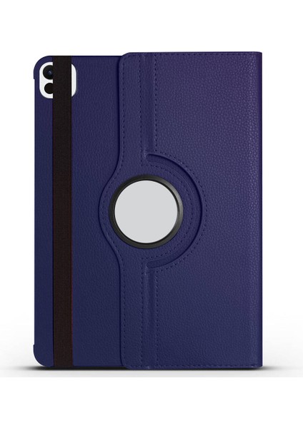 iPad Uyumlu Pro 11 2025 M5 Zore Dönebilen Standlı Kılıf-Lacivert