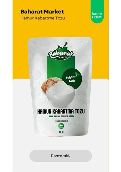 Glutensiz Hamur Kabartma Tozu 100GR
