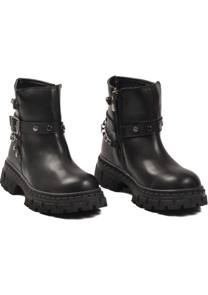 Siyah Içi Polarlı Kaymaz Kız Çocuk Bot Dante F modelleri