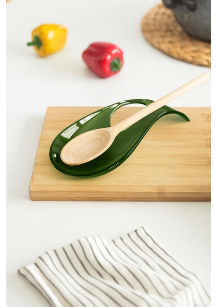 Akrilik Koyu Yeşil Tezgah Üstü Kirli Kaşıklık & Kepçe Altlığı indirimleri