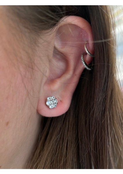 Ithal Reına Model Düz Kadın Gümüş Küpe fırsatları