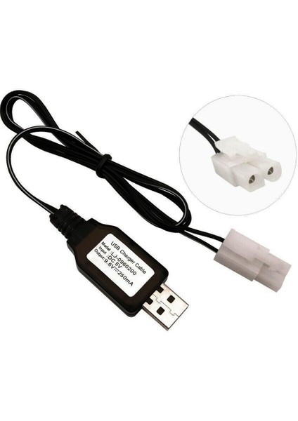 9.6V Nı-Cd / Nı-Mh Oyuncak Bataryası USB Şarj Kablosu