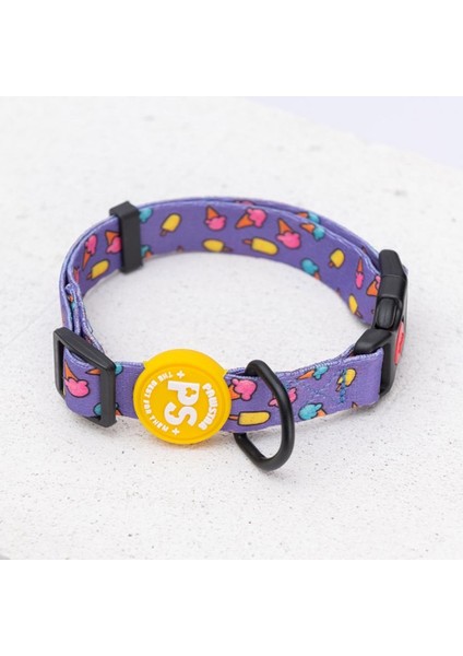 Ice Cream Dondurma Desenli Köpek Boyun Tasması Ayarlanabilir Köpek Tasması M Size (32-48CM Boyun Aralığı) fırsatları