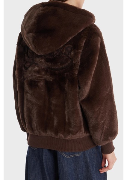 Lucrezia Regular Fit Kapüşonlu Yaka Sırtta Logo Detaylı Mont W5BL66W3890 Bayan Mont W5BL66 W3890 A11R modelleri