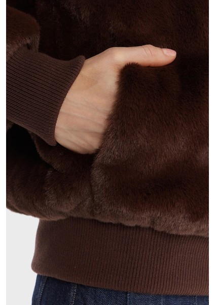 Lucrezia Regular Fit Kapüşonlu Yaka Sırtta Logo Detaylı Mont W5BL66W3890 Bayan Mont W5BL66 W3890 A11R