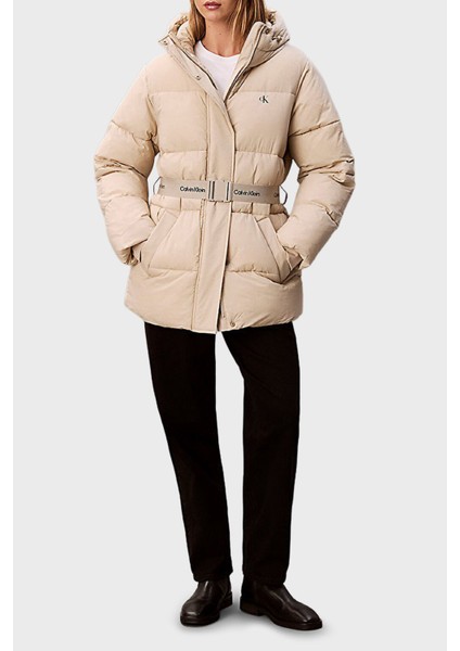 Regular Fit Kapüşonlu Kemer Detaylı Suya Dayanıklı Mont LV047D507GNSU Bayan Mont LV047D507G Nsu fiyatları