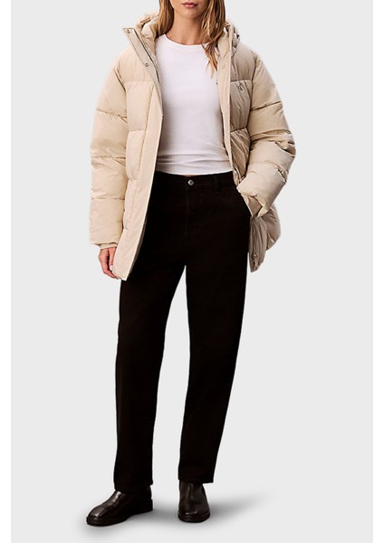 Regular Fit Kapüşonlu Kemer Detaylı Suya Dayanıklı Mont LV047D507GNSU Bayan Mont LV047D507G Nsu fırsatları