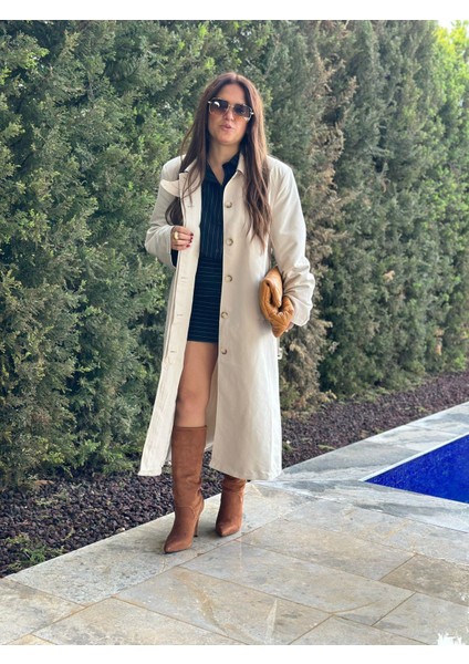 Bej Astarlı Trençkot fiyatları