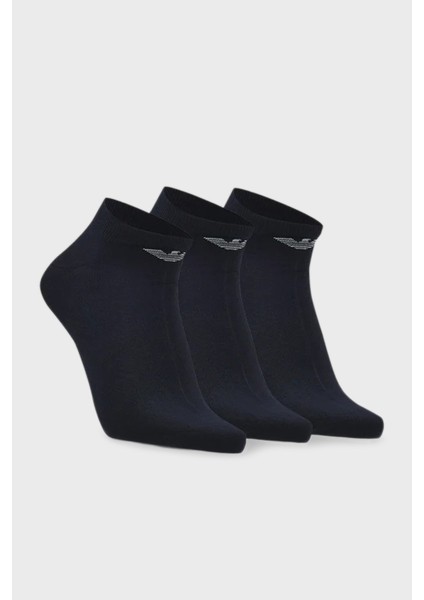 Logolu Pamuklu 3 Pack Çorap Erkek Çorap EM000550 AF14446 MB082