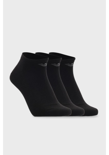 Logolu Pamuklu 3 Pack Çorap Erkek Çorap EM000550 AF14446 MC061