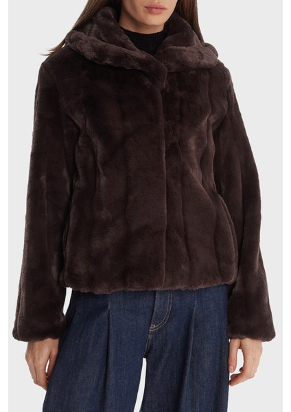 New Shophy Regular Fit Şal Yaka Cepli Suni Kürk Mont W0BL0NWDCH0 Bayan Mont W0BL0N Wdch0 A11R