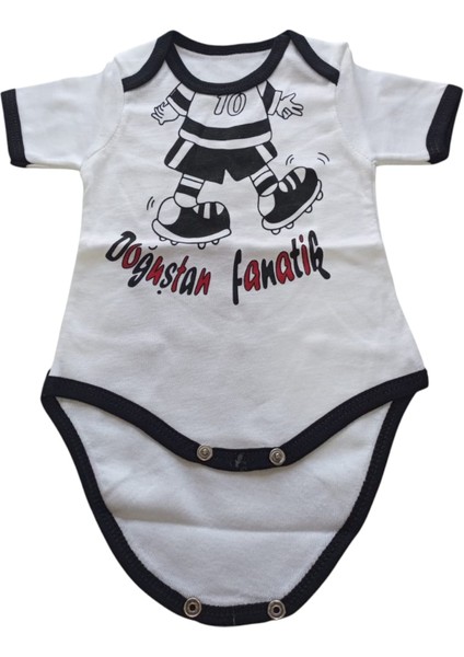 Hoşgeldin Bebek, Yenidoğan Unisex Bebek, Siyah Beyaz Fanatik Taraftar Badi ve Isimli Emzik Askısı Hediye Seti fırsatları