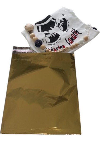 Hoşgeldin Bebek, Yenidoğan Unisex Bebek, Siyah Beyaz Fanatik Taraftar Badi ve Isimli Emzik Askısı Hediye Seti indirimleri