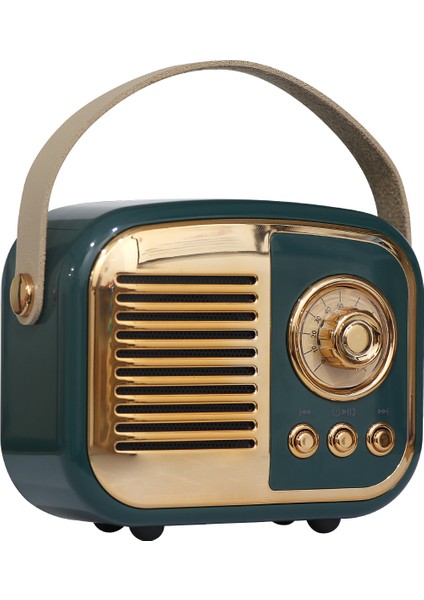 MD-24BT Echoes 3W 800MAH Yeşil Usb+Tf Kart+Bluetooth Destekli Klasik Retro Müzik Kutusu fiyatları