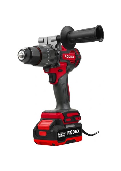 Akülü Darbeli Matkap 13MM 0-520/0-1700RPM 120NM 2 x Lı-Ion 20V/4.0AH 2 Vites Kömürsüz Motor