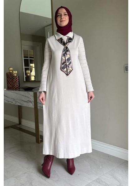 Şölen Fularlı Triko Elbise Taş indirimleri