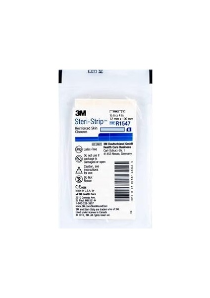 Yara Dikiş Bandı Steri-Strip R1547 Beyaz 12MM*100MM 10'lu