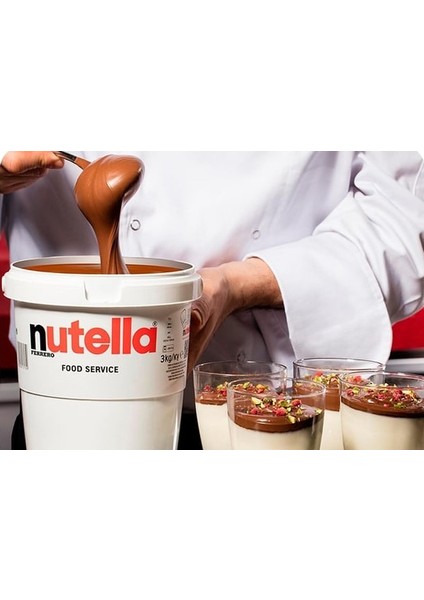 Sürülebilir Ithal Kakaolu Fındık Kreması Food Service 3000 gr