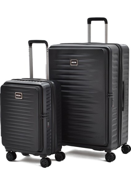 Ground Körüklü 2’li Valiz Seti Büyük ve Kabin Boy – Ultra Dayanıklı, Geniş Hacimli, Tsa Kilitli