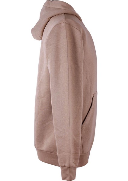 Kapüşonlu Kanguru Cep 3 Iplik Şardonlu Vizon Erkek Sweatshirt 5281 fiyatları
